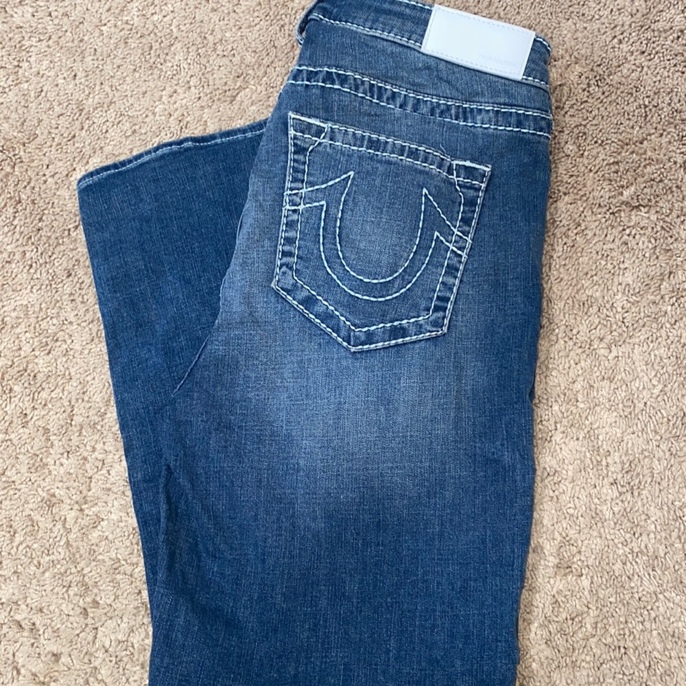 True religion women curvy straight jeans